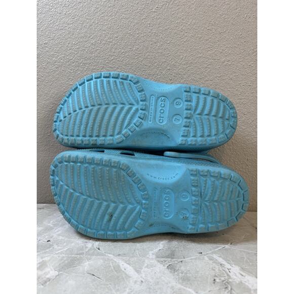 Crocs Peeps Collab Blue Sugar Coated‎ Sparkle Limited Easter Men 7 Women 9 - Picture 8 of 8